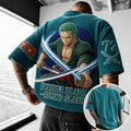 Unisex Short-Sleeve Corduroy T-Shirt With Anime Print