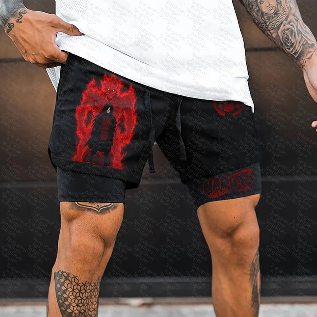 Unisex Naruto Anime Graphic Streetwear Shorts