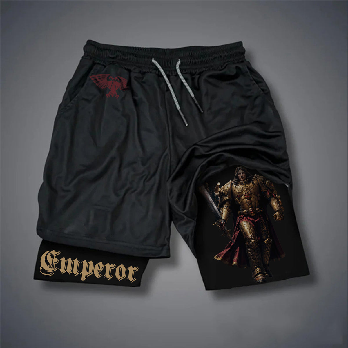 Emperor Of Mankind of WH40K  Art Casual Streetwear Shorts