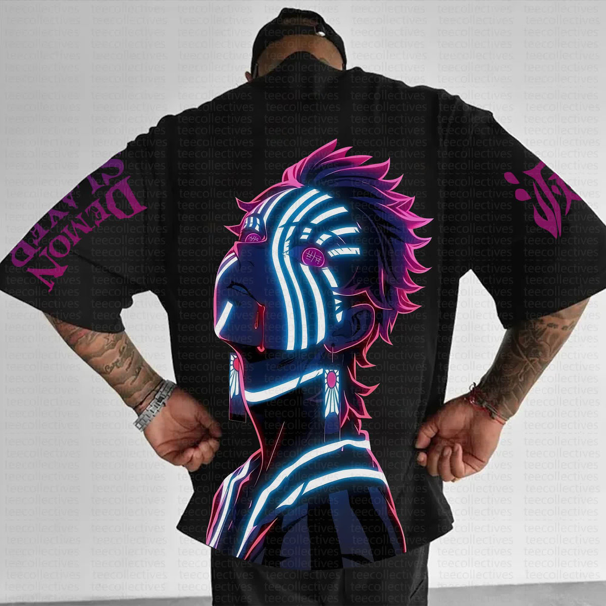 Unisex Anime Inspired Vintage T-Shirt丨KNY-Akaza