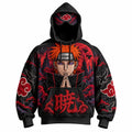Halloween Anime-Print Hoodie