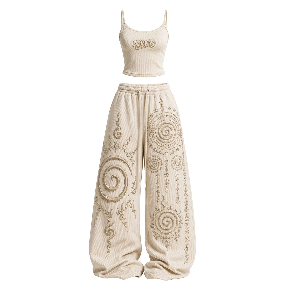 Women's Anime-Print Camisole And Pants Set