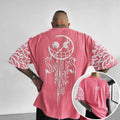 Unisex Anime-Style Retro Corduroy Oversized T-Shirt