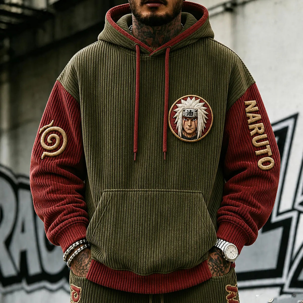 Unisex Anime-print Hoodie