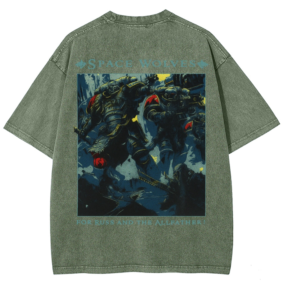 Unisex Fit Washed T-Shirt 丨WH40K