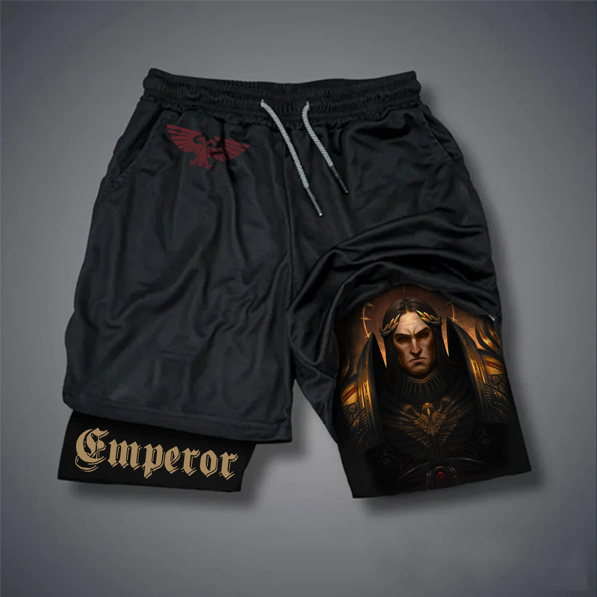 Emperor Of Mankind of WH40K  Art Casual Streetwear Shorts