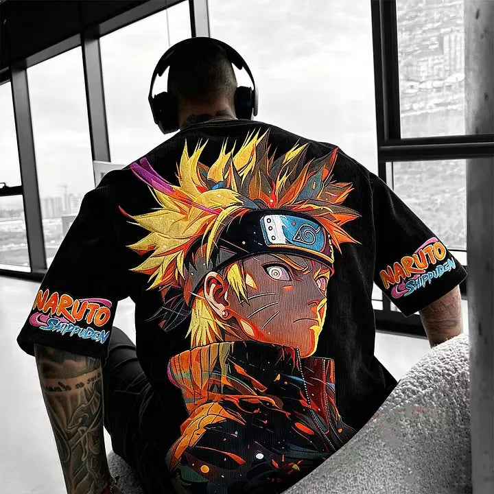 Anime Vintage Corduroy T-Shirt