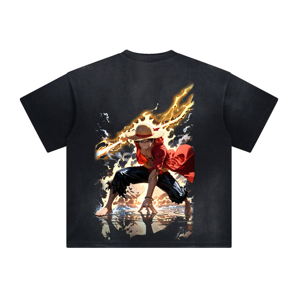 Unisex Anime Inspired Vintage Washed T-Shirt丨Comicssoul