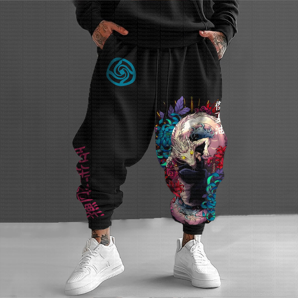 Unisex “JJK”Anime Printed Gift Oversized Regular Athletic Pants