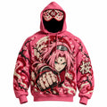 Halloween Anime-Print Hoodie