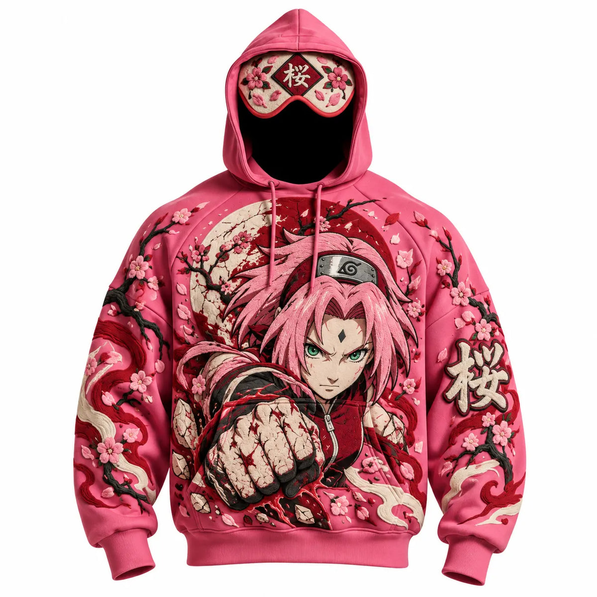 Halloween Anime-Print Hoodie
