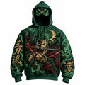 Halloween Anime-Print Hoodie