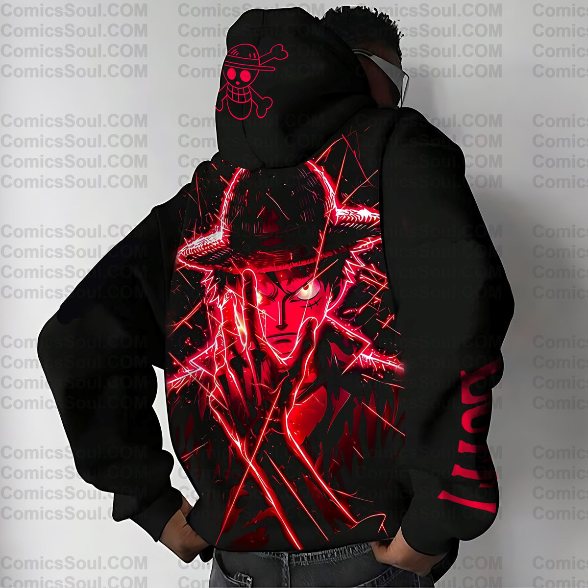 Unisex Anime Print  Casual Oversized Hoodie