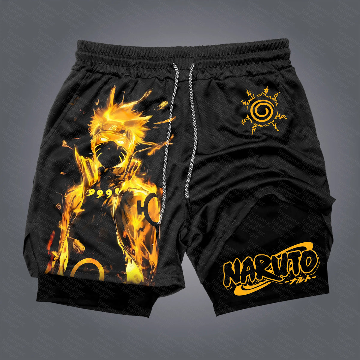 Unisex Naruto Anime Graphic Streetwear Shorts