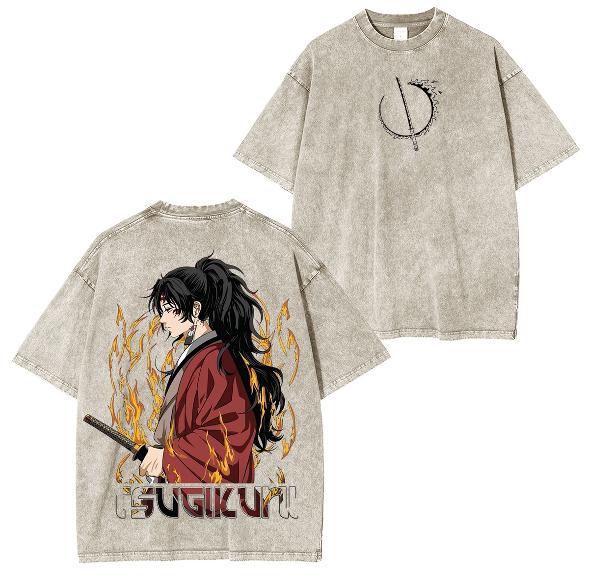 Yoriichi Tsugikuni,Anime Anime Unisex Washed T-Shirt| KNY