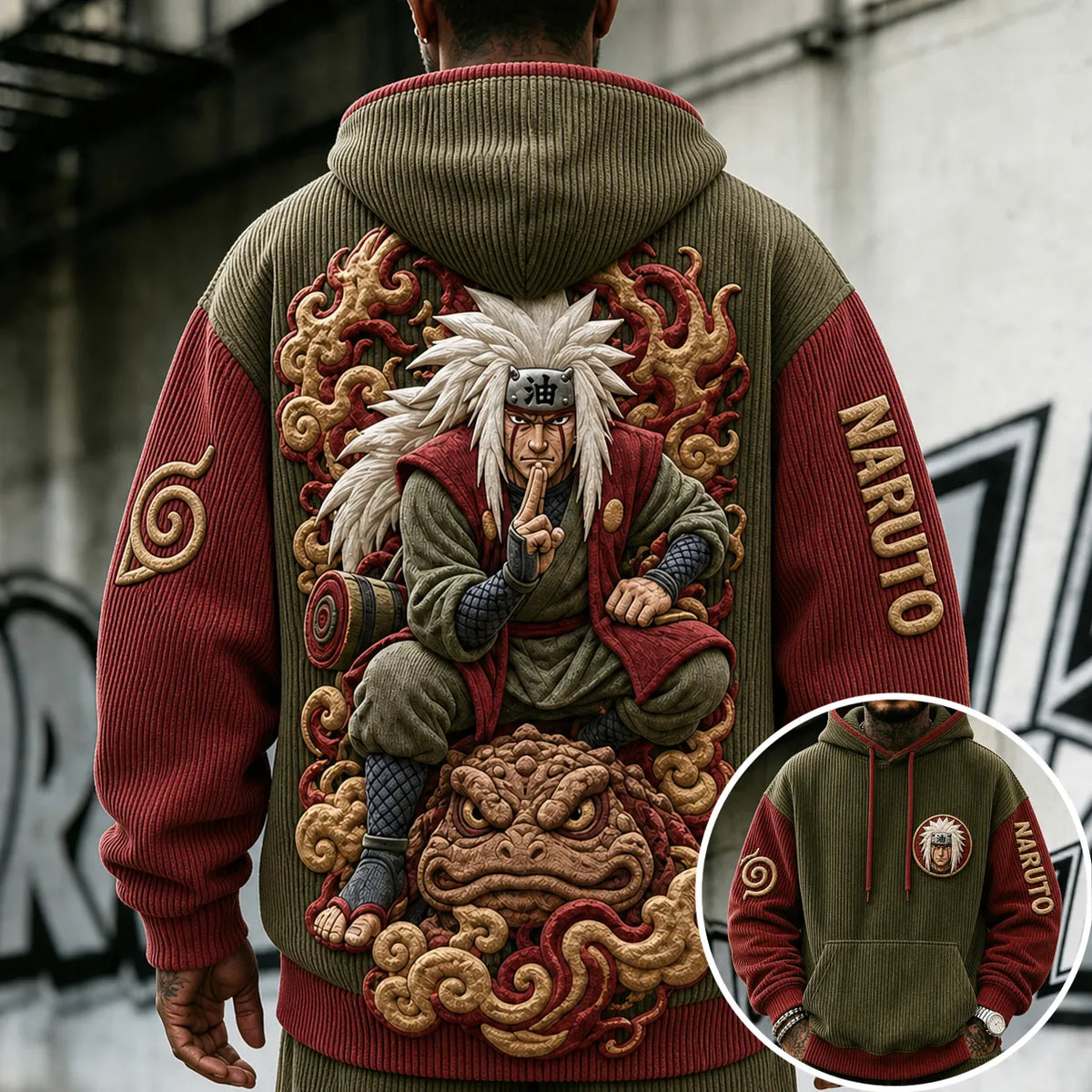 Unisex Anime-print Hoodie