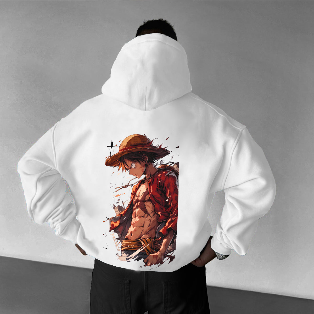 Unisex Oversized Anime Print Hoodie | Comicssoul