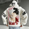 Color-blocked Plush Hoodie