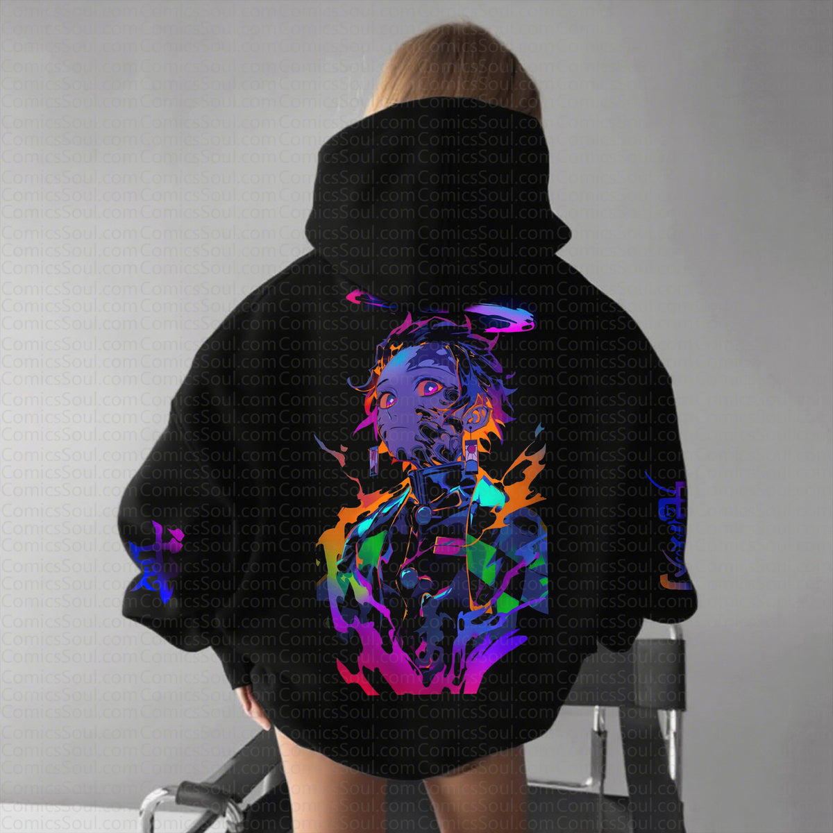 " Comicssoul " Anime Inspired Vintage Hoodie