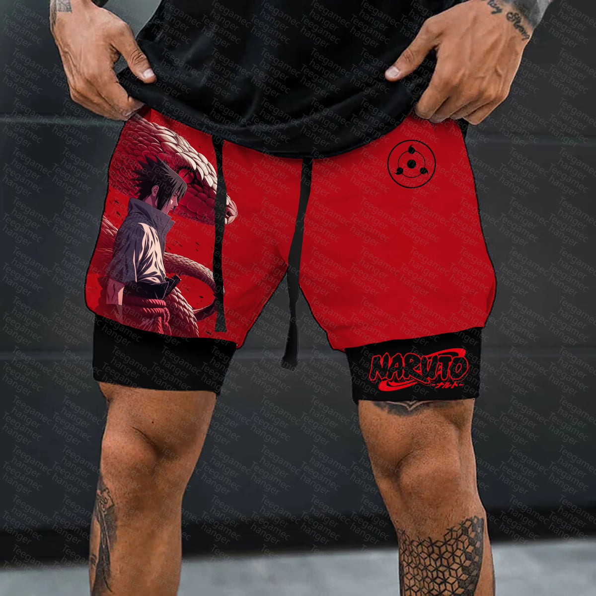 Unisex Naruto Anime Graphic Streetwear Shorts