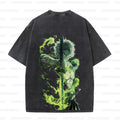 Vintage 3D Direct Inkjet Printed Washed Unisex T-Shirt