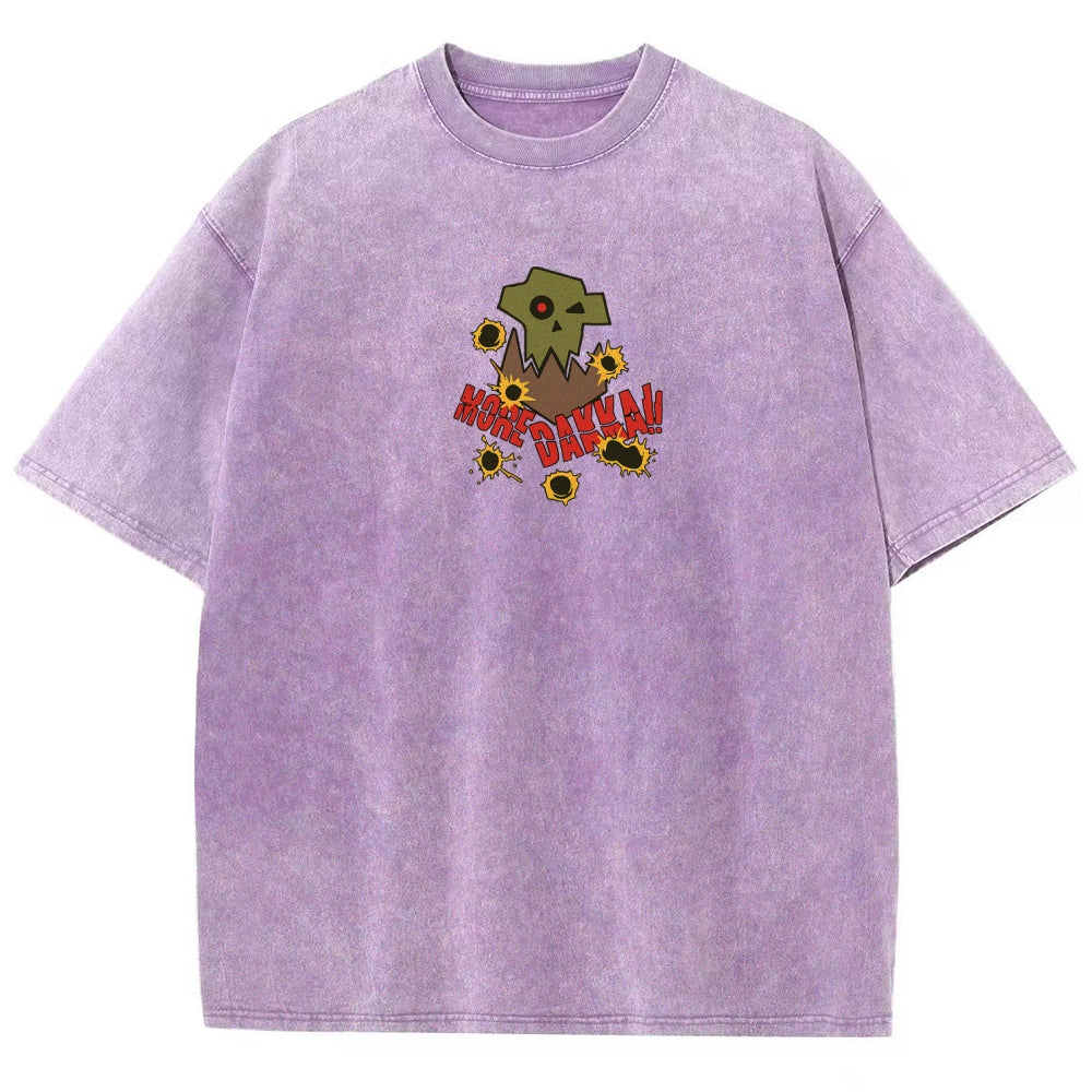 Vintage Casual Washed T-Shirt 丨WH40K