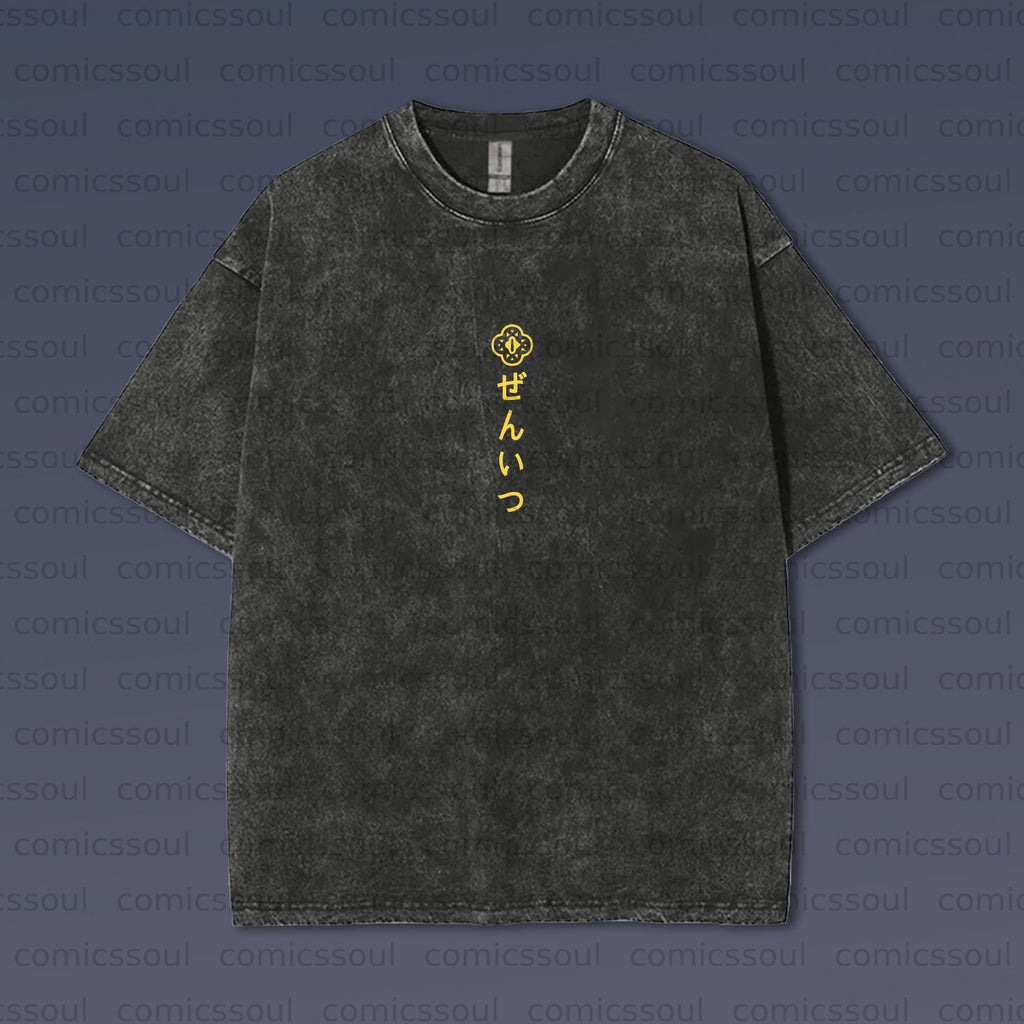 Vintage 3D Direct Inkjet Printed Washed Unisex T-Shirt