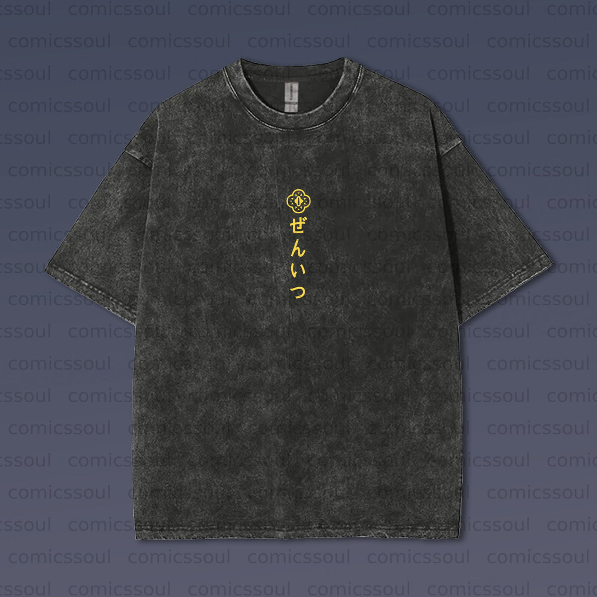Vintage 3D Direct Inkjet Printed Washed Unisex T-Shirt