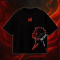 High-quality unisex anime graphic washed printed T-shirt| KNY