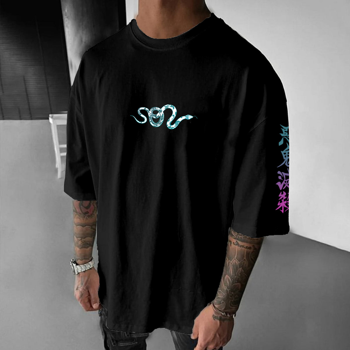 Unisex  " Demon slayer " Anime Inspired Vintage T-Shirt| KNY