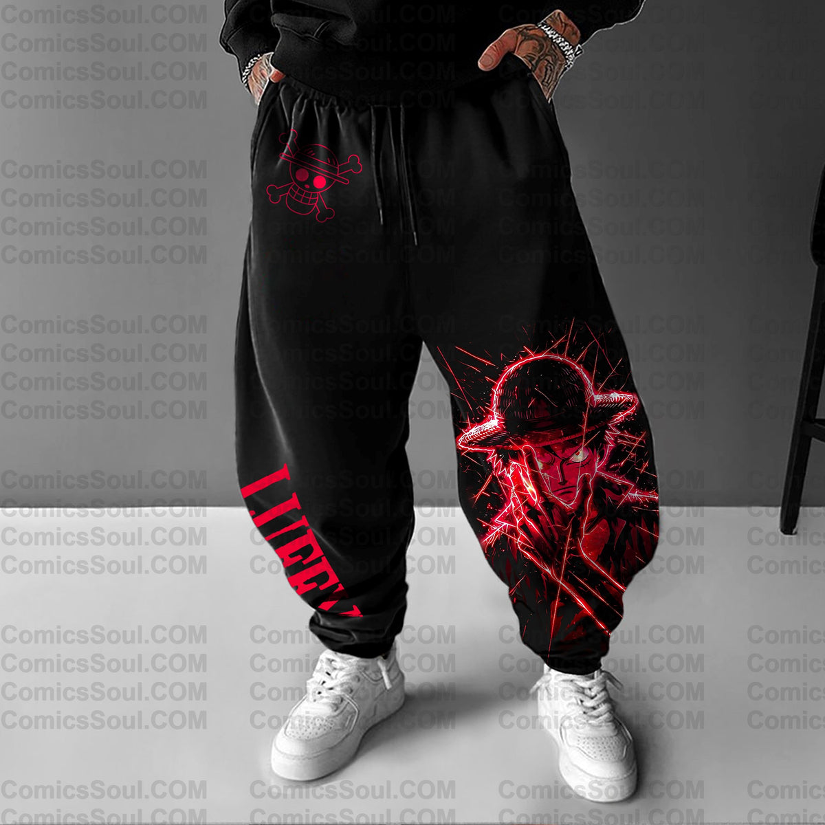Unisex Anime Printed Gift Oversized Regular Athletic Pants