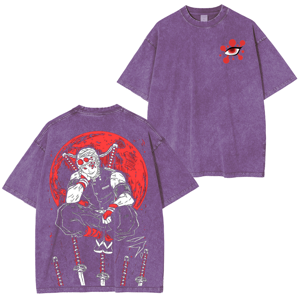 Tengen Uzui,KNY Anime Unisex Washed T-Shirt