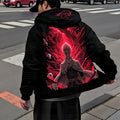 Unisex Graphic Streetwear Vintage Zipper Cardigan Plush Hoodid