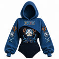 Women's Anime-Print Hooded Romper Set