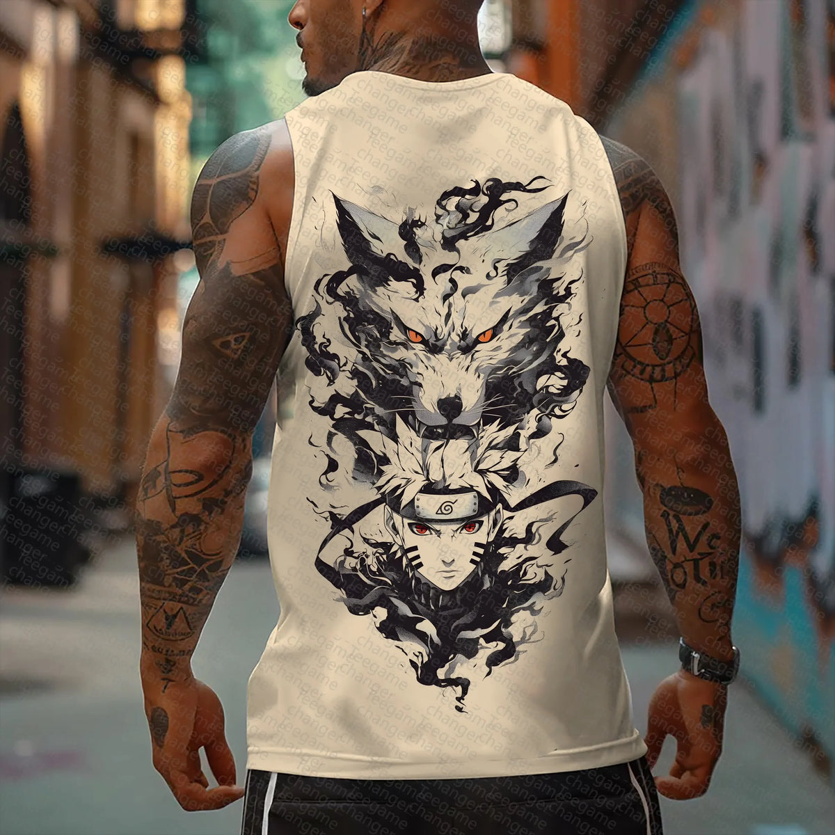 Unisex Naruto Anime Graphic Streetwear Tank Top
