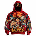 Halloween Anime-Print Hoodie