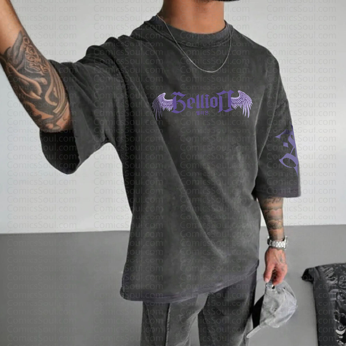 Unisex Anime Inspired Vintage Washed T-Shirt丨Comicssoul