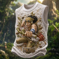 Pirate Crew Graphic Crew-Neck Tank Top