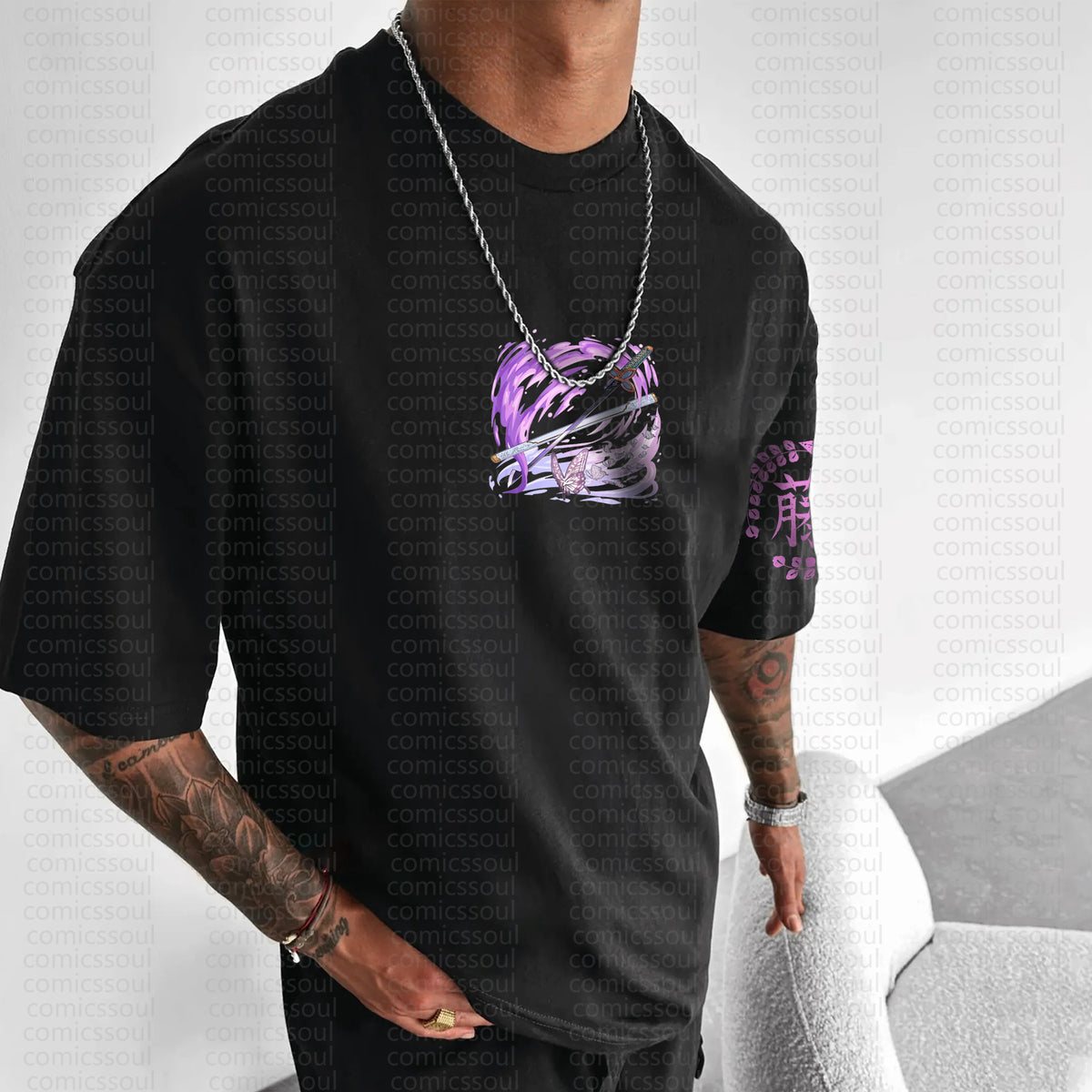 Unisex Anime Inspired Vintage T-Shirt | Comicssoul
