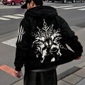 Unisex Graphic Streetwear Vintage Zipper Cardigan Plush Hoodie