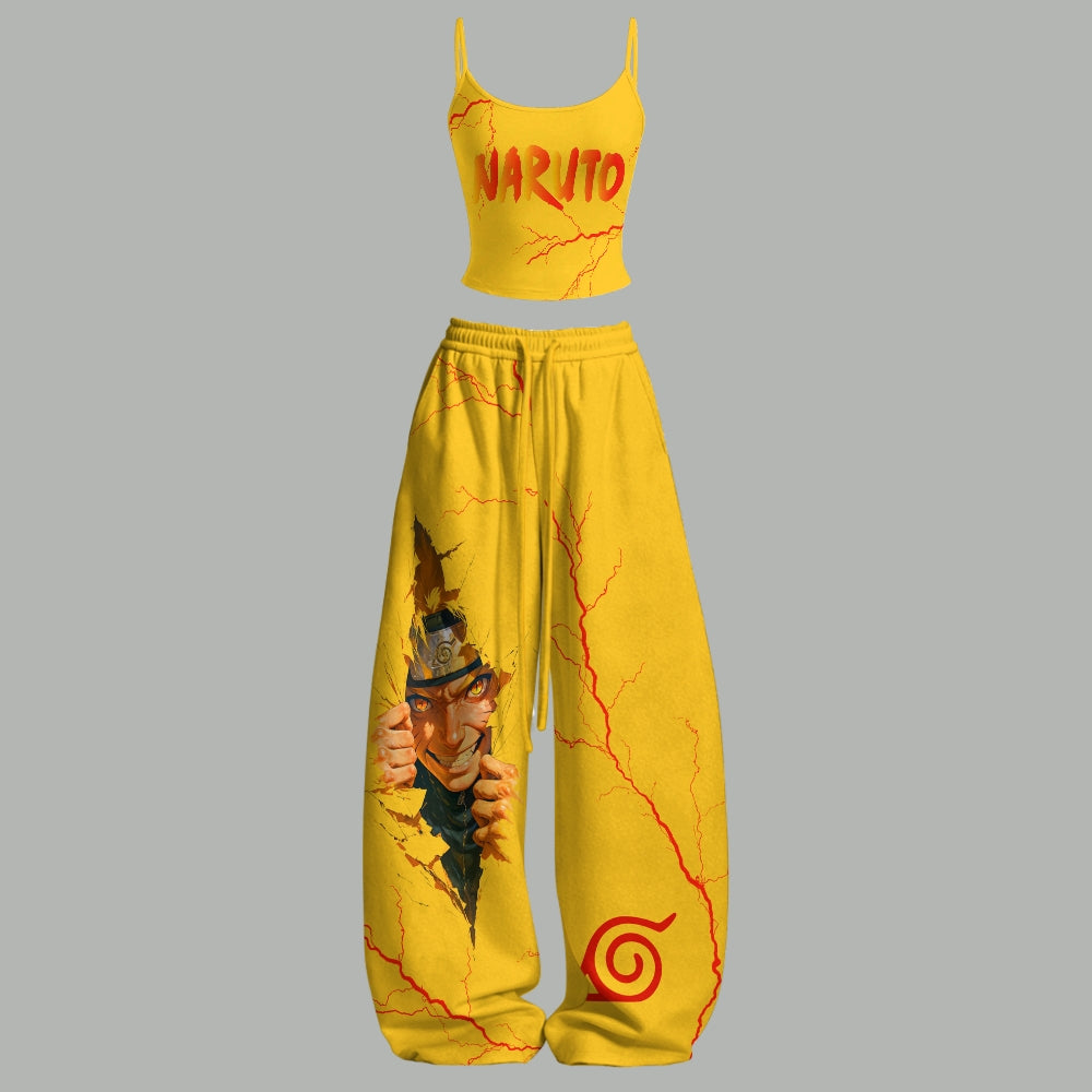 NARUTO Top & Elasticated Trousers Two-Piece Set | Anime Graphic