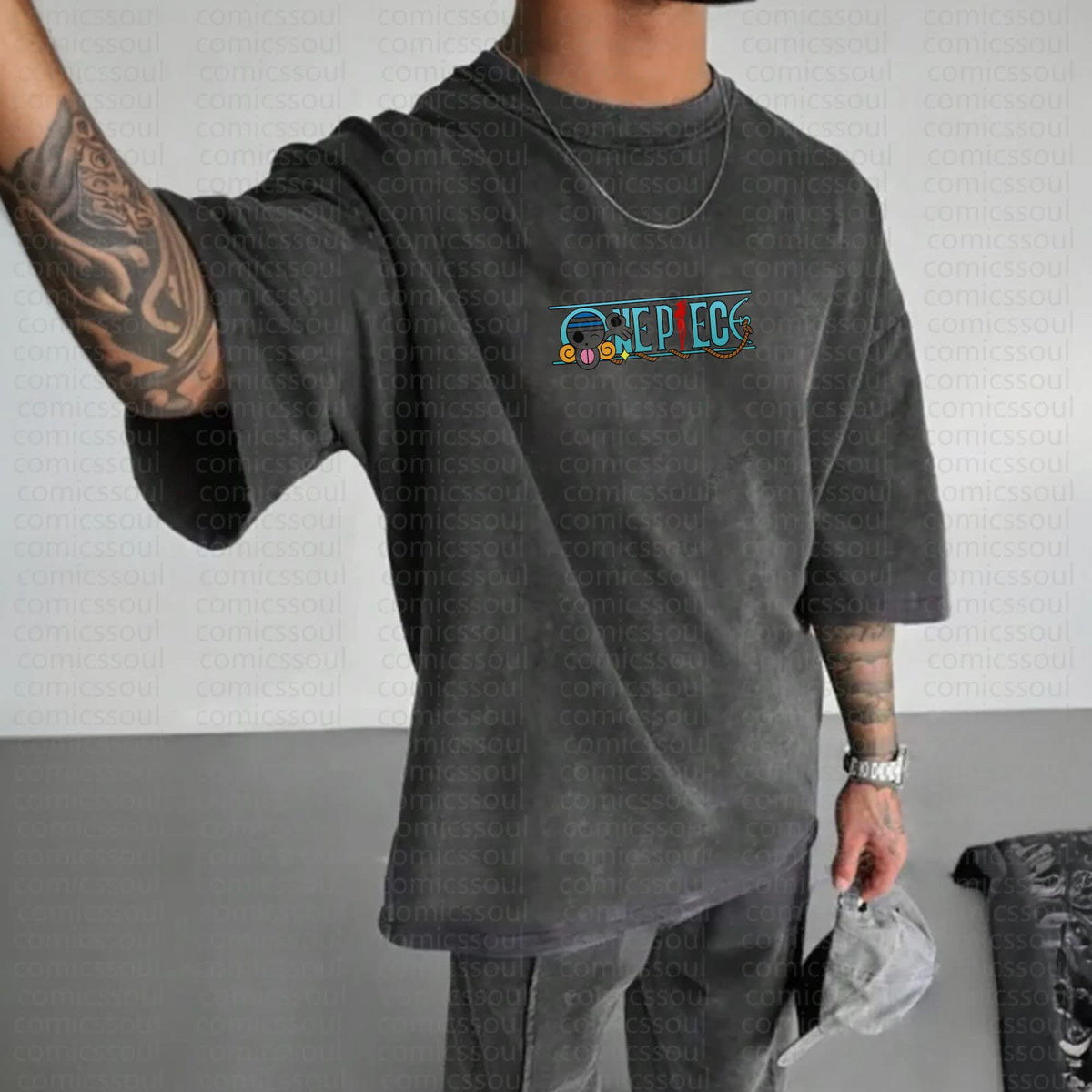 Unisex Anime Inspired Vintage Washed T-Shirt丨Comicssoul
