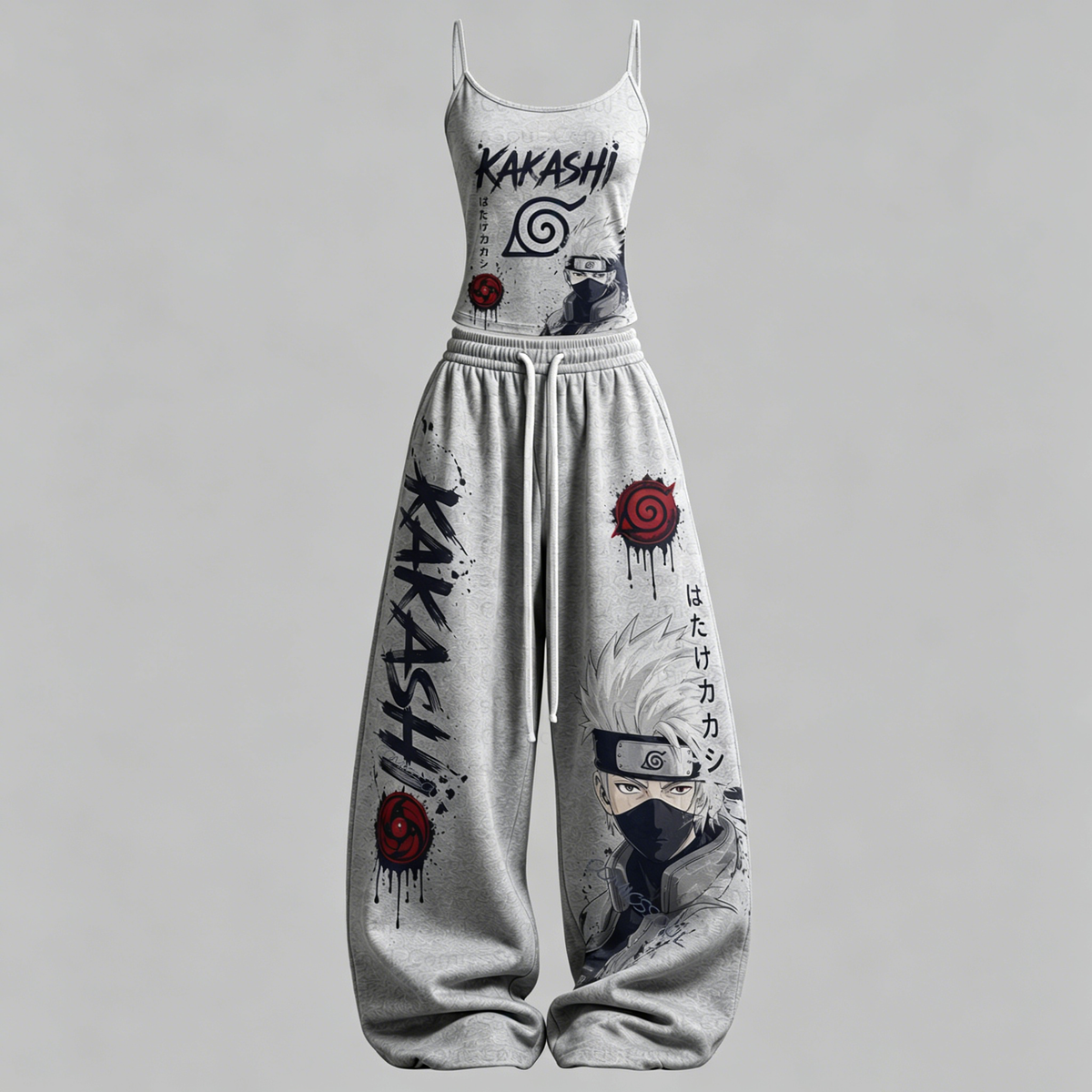 Naruto Top & Elasticated Trousers Two-Piece Set | Anime Graphic