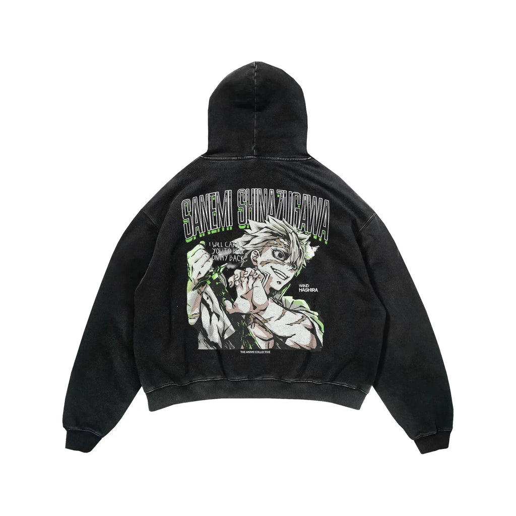 Sanemi Vintage Hoodie | KNY
