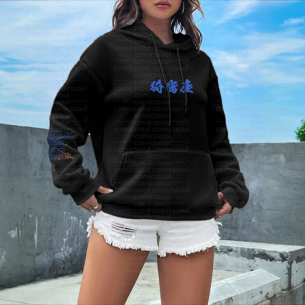 " Comicssoul " Anime Inspired Vintage Hoodie