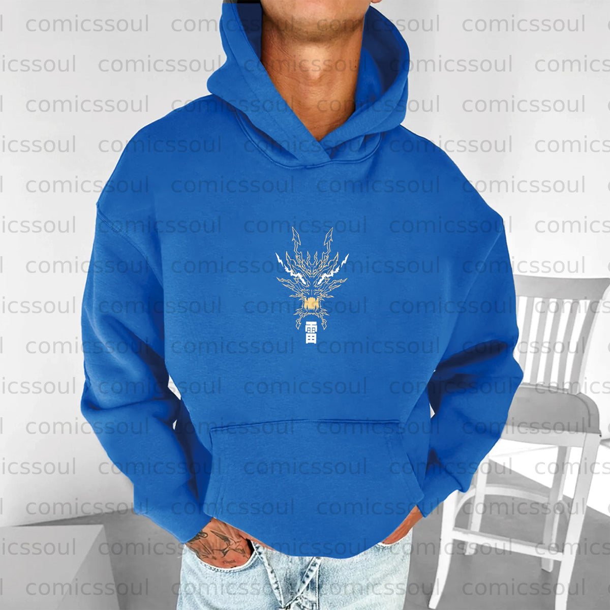 Unisex Anime Graphic Streetwear Vintage Hoodie