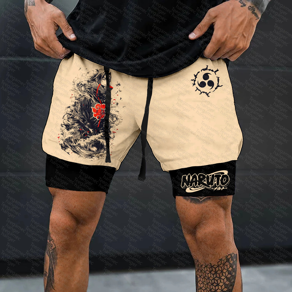Unisex Naruto Anime Graphic Streetwear Shorts