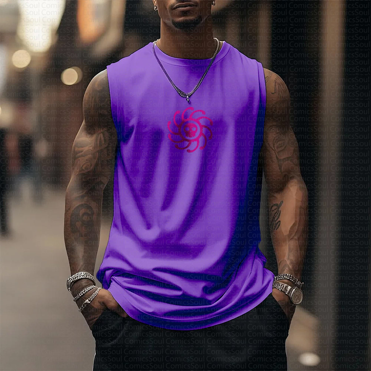 Unisex  “Comicssoul” Casual Anime  Tank Top