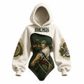 Women's Anime-Print Hooded Romper Set