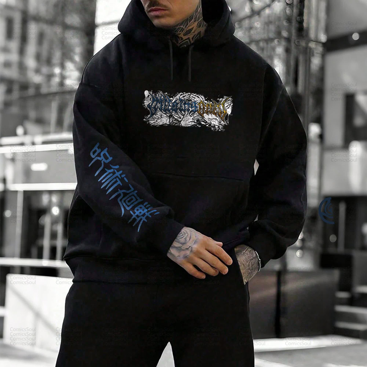 Unisex “Comicssoul” Anime Graphic Streetwear Vintage Hoodie